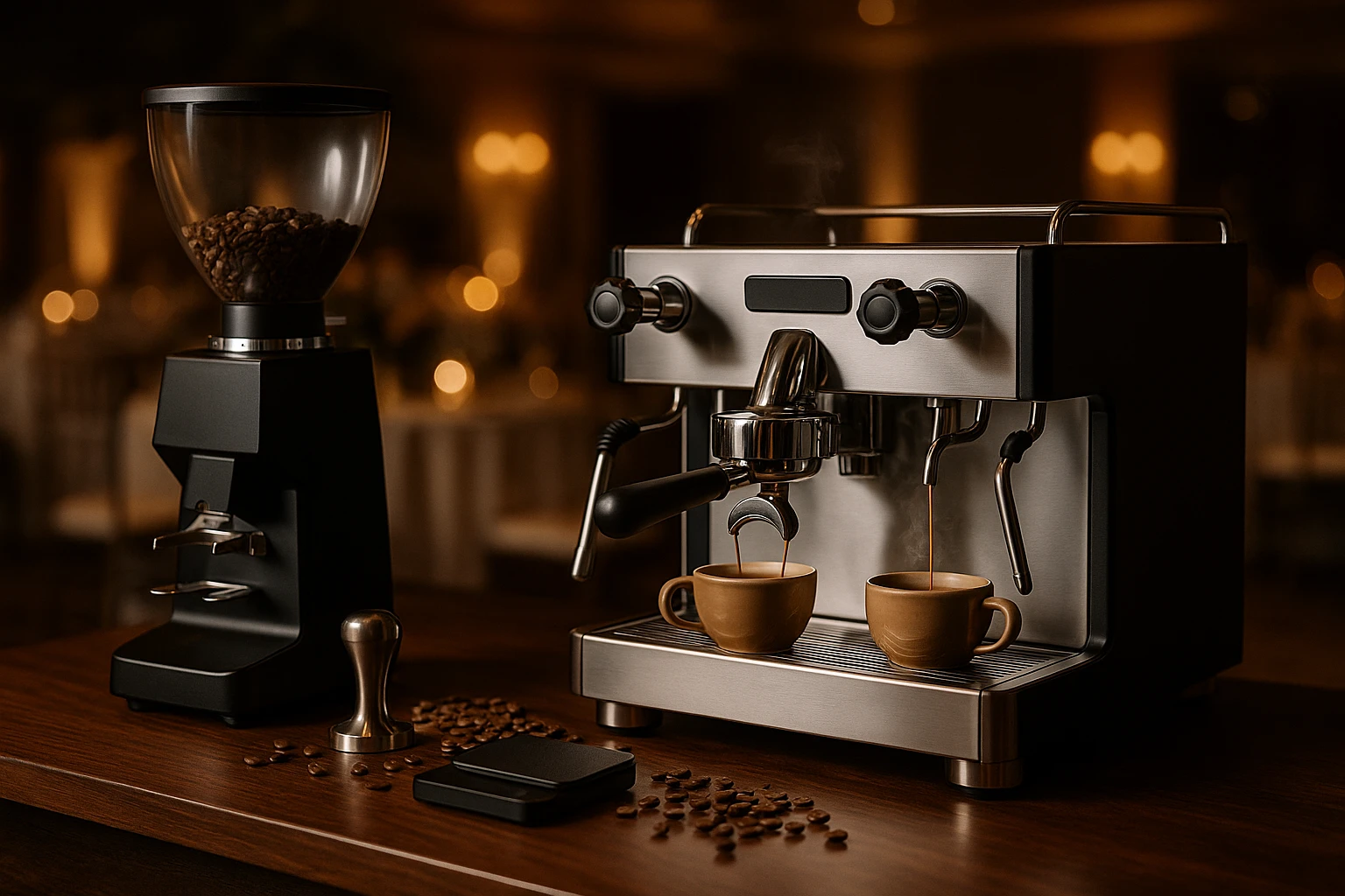 Equipamento Café para Eventos: Lelit Bianca + Compak